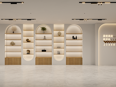 现代玩具礼品店 礼品店 展柜 高定