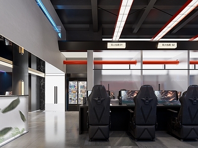 现代网吧 网咖 电竞 网吧 烟酒柜