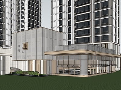 现代轻奢高层住宅 成都金茂晓棠 大区整体建筑合模 高层大平层 精奢住宅底商业 商业盒子