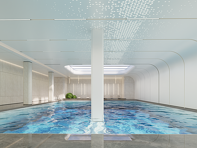 现代游泳馆 游泳馆