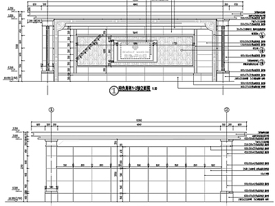 现代新中式廊架 新中式廊架 休闲廊架 施工图