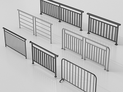 现代栏杆 铁艺栏杆 扶手 现代围栏 护栏