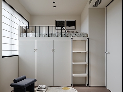 现代意式家居卧室 主卧 次卧 儿童房 小孩房