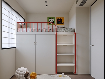 现代意式家居卧室 主卧 次卧 儿童房 小孩房