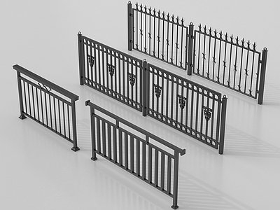 现代栏杆 防护栏 栏杆 现代铁艺栏杆 护栏 围栏