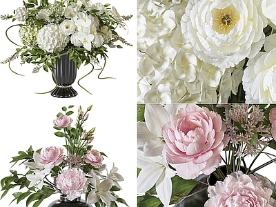 现代花艺 陶瓷花瓶 现代花艺花卉 鲜花 插花花艺