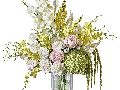 现代花艺 玻璃花瓶 花艺花卉 鲜花 插花花艺 花卉