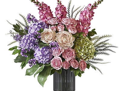 现代花艺 玻璃花瓶 现代花卉 鲜花 插花 花卉花艺