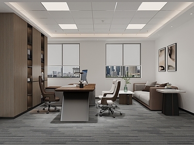 现代轻奢接待室 经理办公室 总经理办公室 总监办公室