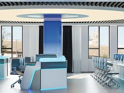 现代指挥中心 办公大厅