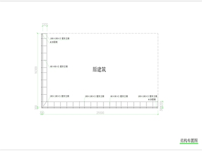 钢结构 户外直角广告位 施工图