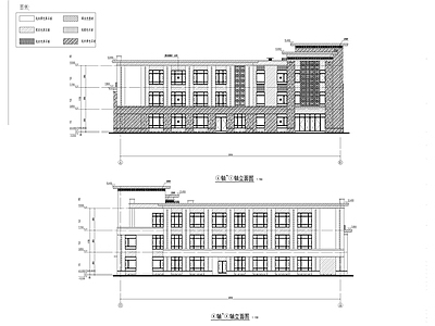 现代新中式幼儿园建筑 现代风格幼儿园 施工图