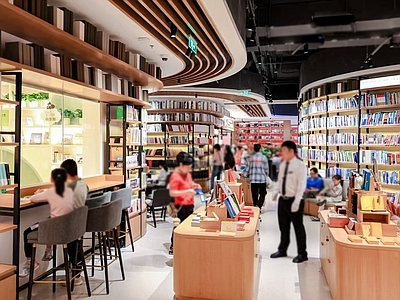 现代书店 国图文创馆 书店 创新书店 国图文创馆书店 施工图