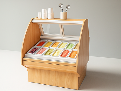摊位 冰淇淋 gelato 冰淇淋配件 甜品店 摊位