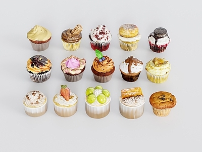 现代甜品面包店 纸杯蛋糕甜品面包 蛋糕甜品下午茶 面包蛋糕 茶歇台甜品蛋糕 蛋糕甜品甜点