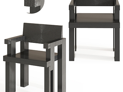 中古侘寂餐椅 木椅 书椅 单椅 扶手椅 餐椅