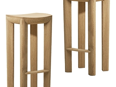 侘寂原木吧凳 木凳 木质吧凳