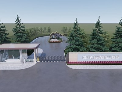 现代入口大门 厂区入口大门 学校入口大门 入口大门 公司入口大门