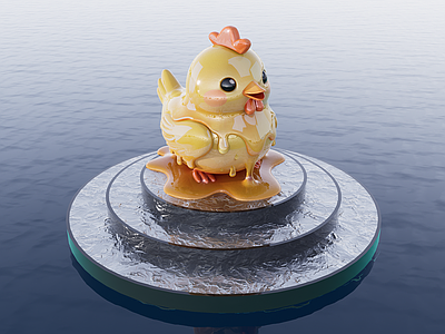 现代雕塑 小鸡 可爱小鸡雕塑 动物美陈小品 小鸡IP玩偶 商业网红摆件