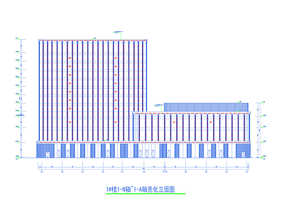 电气图 建材市场泛光照明 产业用房亮化泛光 施工图