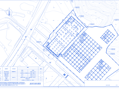 其他结构图纸 建材市场地下室 厂房地下室 高压旋喷桩止水帷 基坑深度5至6米 施工图