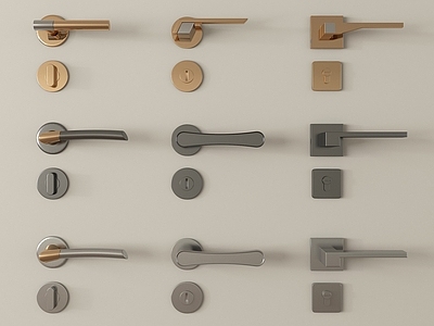 开关 现代门锁门把手 金属拉手 把手