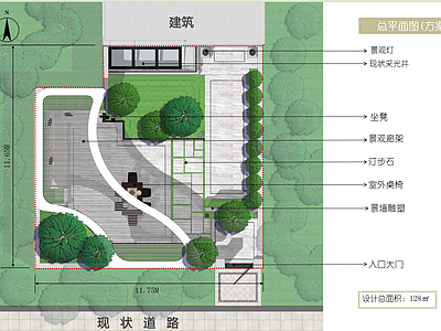 现代别墅庭院 别墅 庭院
