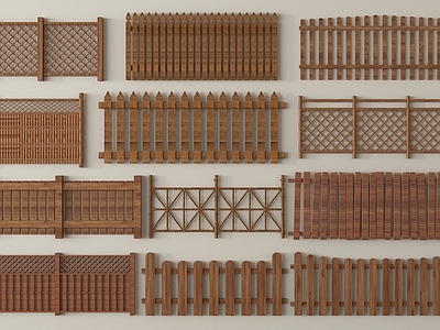 新中式栏杆 木栏杆 围栏 护栏