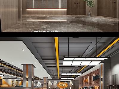 现代台球厅 台球厅室内装修 施工图