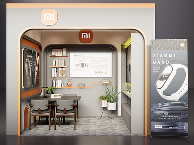 现代其他公共空间 小米 展会设计