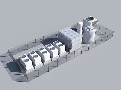 现代设备设施 空气源热泵设备及