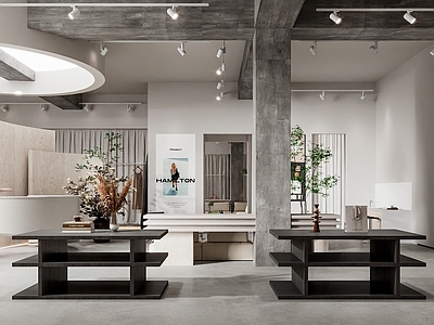 现代服装店 女装店 服装店 服装店造型