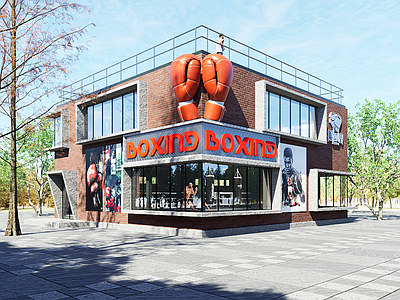 现代工业体育建筑 拳击馆 独立建筑 拳击运动