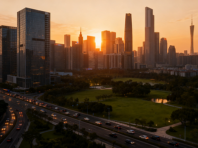 现代街道外景 道路 商业街外景 街道夜景 城市街道外景 城市街道夜景