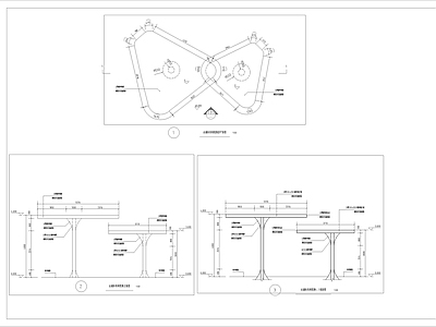 现代其他公共建筑 水滴休闲构筑物 施工图