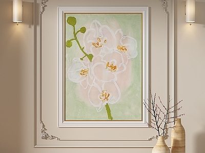奶油简欧挂画 女孩房挂画 书房挂画 客厅挂画 玄关挂画 办公室挂画