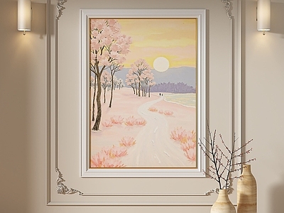 奶油简欧挂画 女孩房挂画 书房挂画 客厅挂画 玄关挂画 办公室挂画