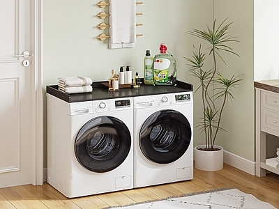现代北欧洗衣机柜 北欧洗衣机柜