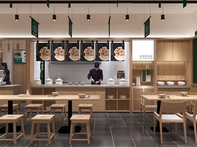 现代快餐店 快餐店 面店 餐厅