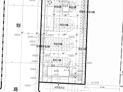 现代其他建筑 停车场充电桩 管理用房 总图及单体 各专业图纸 施工图