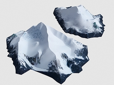 现代其他地形地貌 雪山 山脉 远山 雪景山