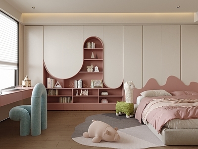 现代榻榻米卧室 儿童房 榻榻米床