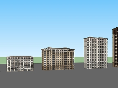 现代新中式多层住宅 中式住宅合集 别墅洋房 多层洋房 高层中式住宅