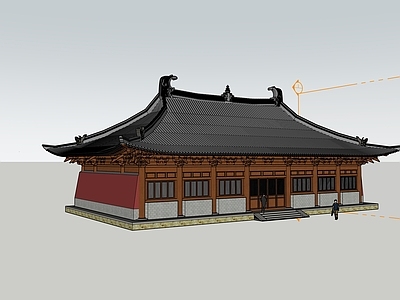 中式原木古建筑 营造法式宋制古建