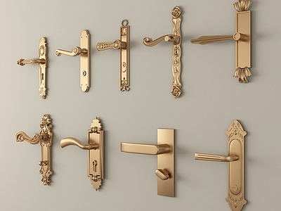 开关 法式门把手 金属拉手