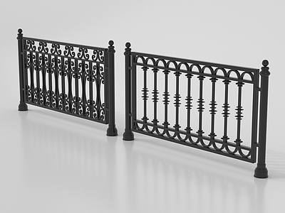现代栏杆 铁艺栏杆 扶手 现代围栏 护栏