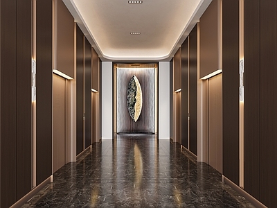 轻奢其他商业空间 电梯间