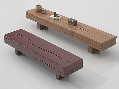 侘寂其他凳子 床尾凳 换鞋凳 侘寂风凳子 长条凳 实木凳子