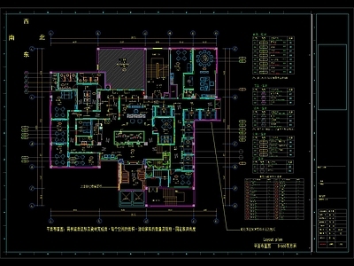 现代会所 私人会所 会所平面图 施工图