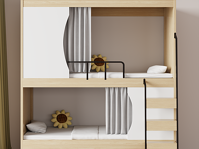 原木上下床 学生床 上下床 双层床 实木床